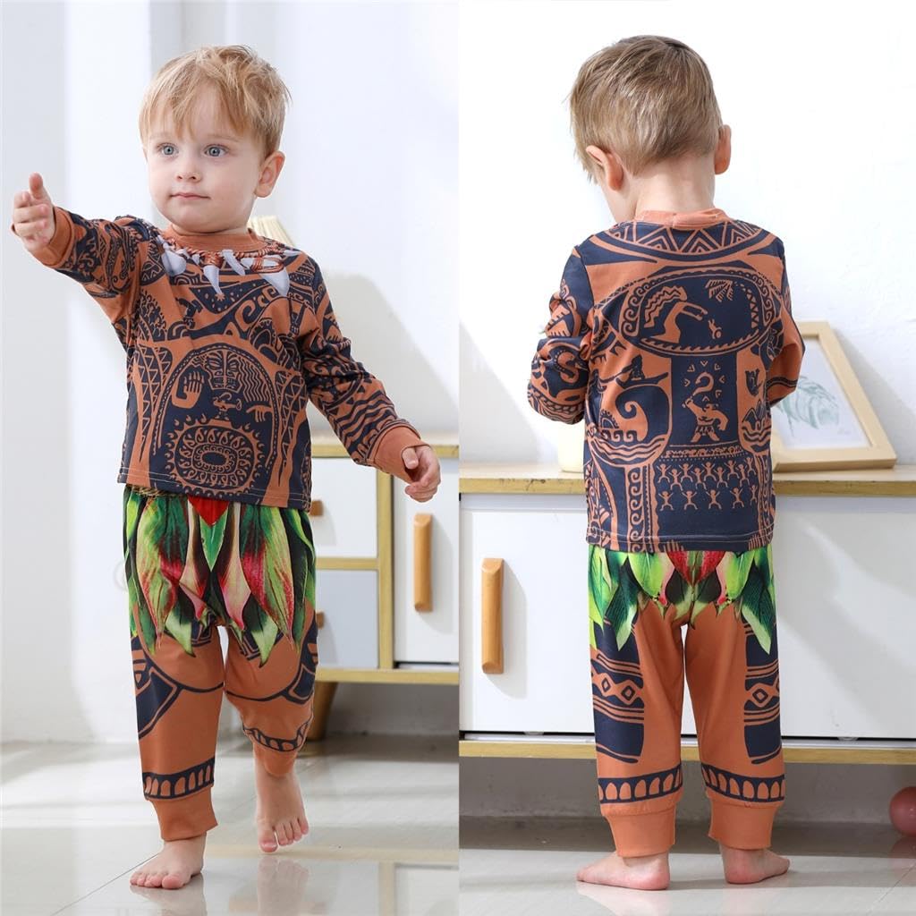Dressy Daisy Boy'S Ocean Adventure Pajamas Halloween Dress Up Pants Set Costumes Fancy Party Outfit Size 6-7