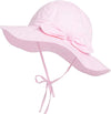 Urban Virgin Baby Girl Sun Hats Summer Baby Hats Upf 50+Toddler Sun Hat Infant With Wide Brim Bucket Hat Light Pink 6-12 Months