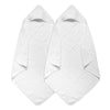 Arnzion Baby Hooded Towels For Babies And Toddlers, Muslin Baby Bath Towel Soft And Absorbency For Boys And Girls (White 2 Pack)