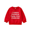 Yingisfitm Toddler Baby Girl Boy Crewneck Sweatshirt Long Sleeve Valentines Day Shirt Pullover Top Spring Clothes Outfit (Red-Lo