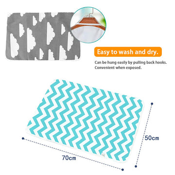 Baby Diaper Changing Pad, Maveek 2 Pack Waterproof Change Mats Infants Portable Diaper Changer Mat For Home,Travel And Outside A