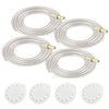 Maymom 4X Tubing 4X Membranes For Medela Pump In Style Advanced Breastpump Released After Jul 2006 Plus 4 Membranes In Retail Pa