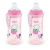 Nuk Active Spill Proof Sippy Cup, 10 Oz, 2 Pack, 8+ Months, Pink - Bpa Free, Spill Proof Sippy Cup