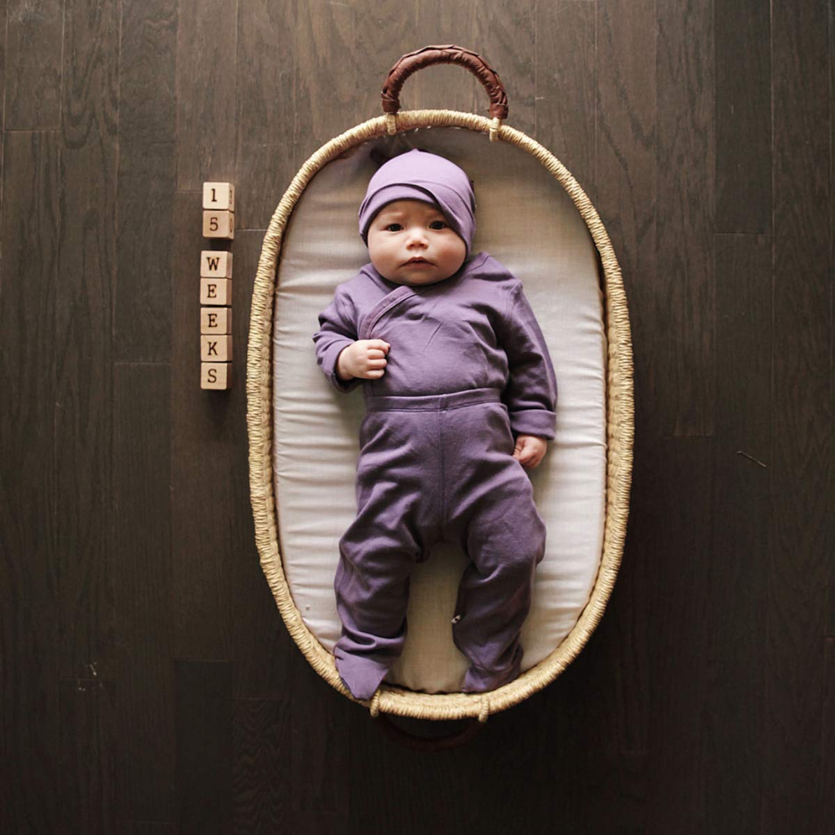 Babysoy Modern Single Knot Hat Beanie - Cotton Rayon From Bamboo Baby Cap (0-6 Months, Wineberry)