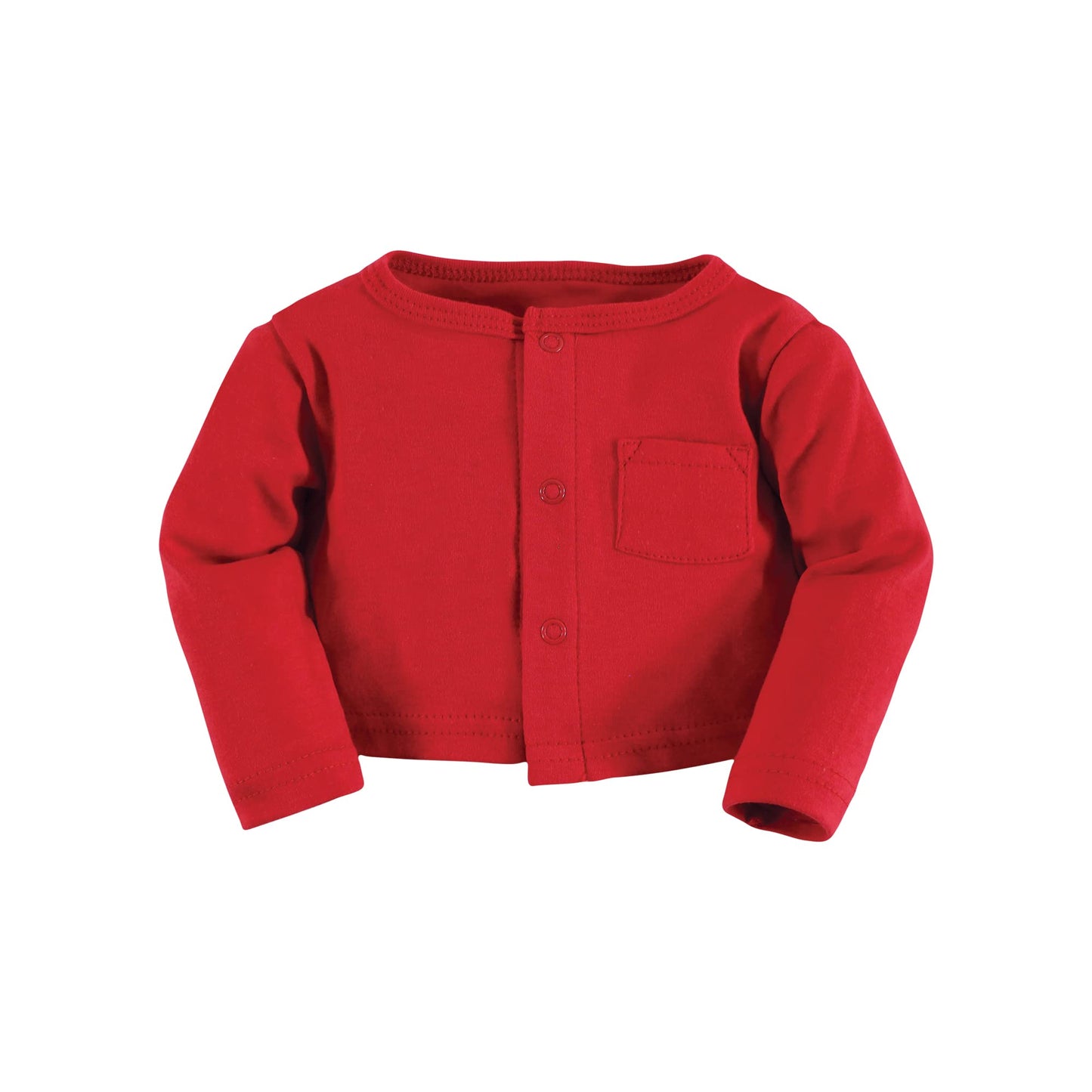 Hudson Baby Baby Girls' Cotton Dress And Cardigan Set, Red Winter Forest, 3T