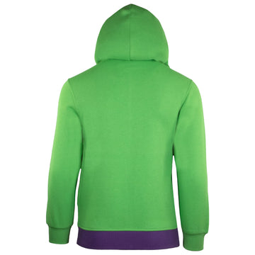 Marvel Avengers Boys Zip-Up Hooded Cosplay Sweatshirt, Black Panther, Hulk, Or Miles Morales Spider-Man (Hulk, Size 10/12)