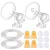 Maymom Breast Pump Kit Compatible With Medela Pump In Style Pumps; 2X Breastshields, 4 Valves, 6 Membranes, & 2 Pump-In-Style Tu