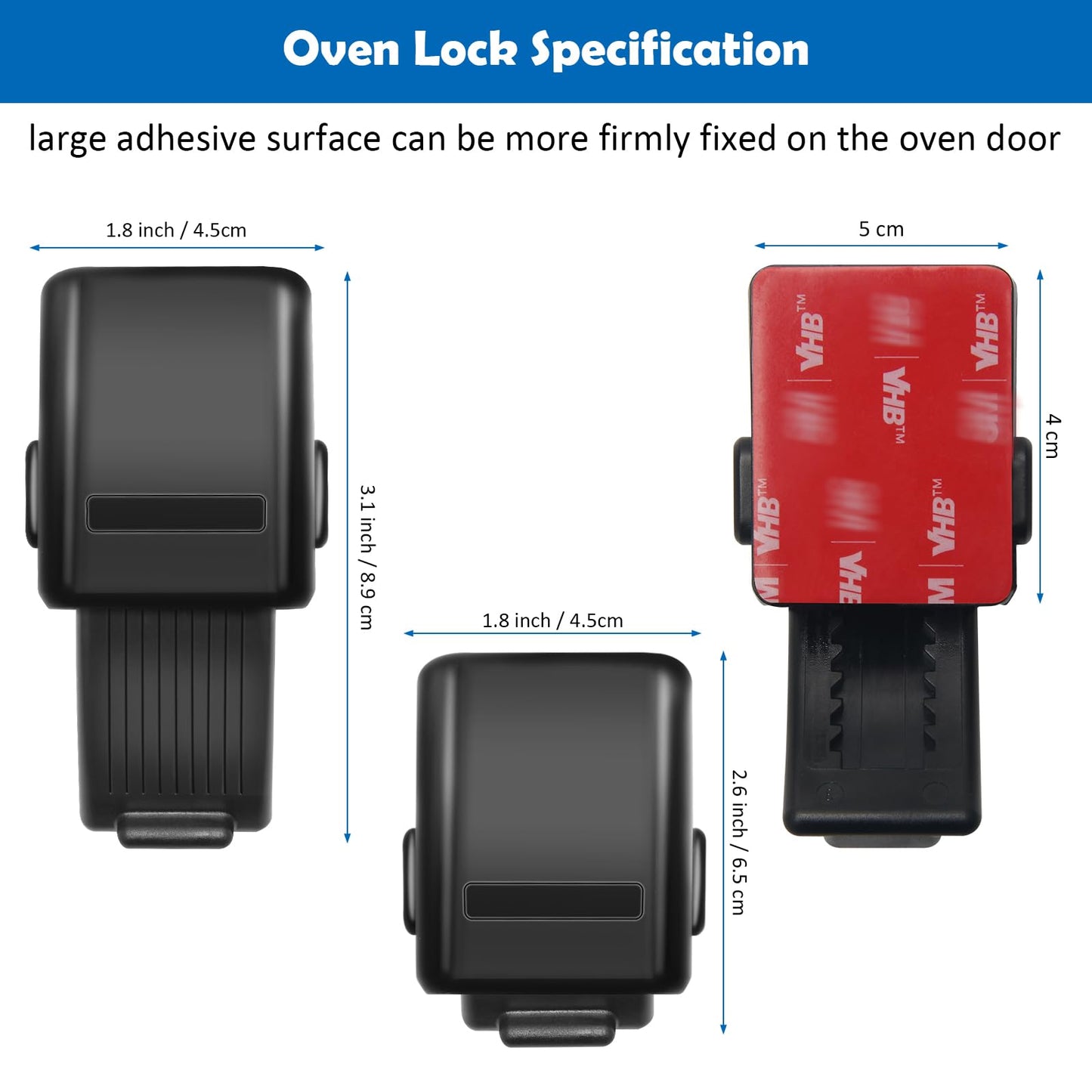 Childproof Oven Door Lock 2 Pack Updated Oven Front Lock Child Safety Oven Lock Baby Proofing
