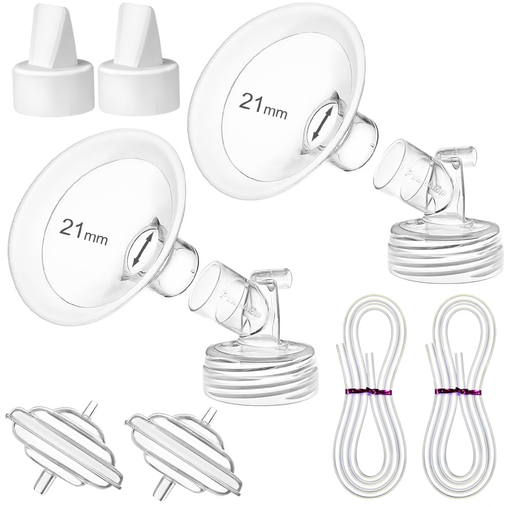 Pumpmom 21Mm Pump Parts For Spectra S2 Spectra S1 Spectra 9 Plus Breast Pumps, 21Mm Flange Backflow Protector Tubing Valves, Not