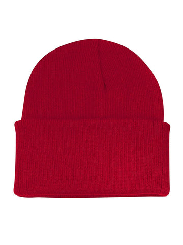 Century Star Kid'S Winter Warm Knit Hats Slouchy Baggy Beanie Hat Skull Cap For Boys Girls 1 Pack Red One Size