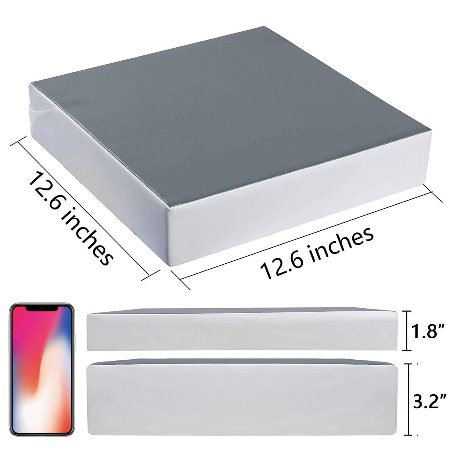 Kalawen Booster Seat For Kitchen Chair, Upgraded 2Pcs Pu Washable Straps Safety Buckle Kids Toddler Booster Seat For Chair, Port