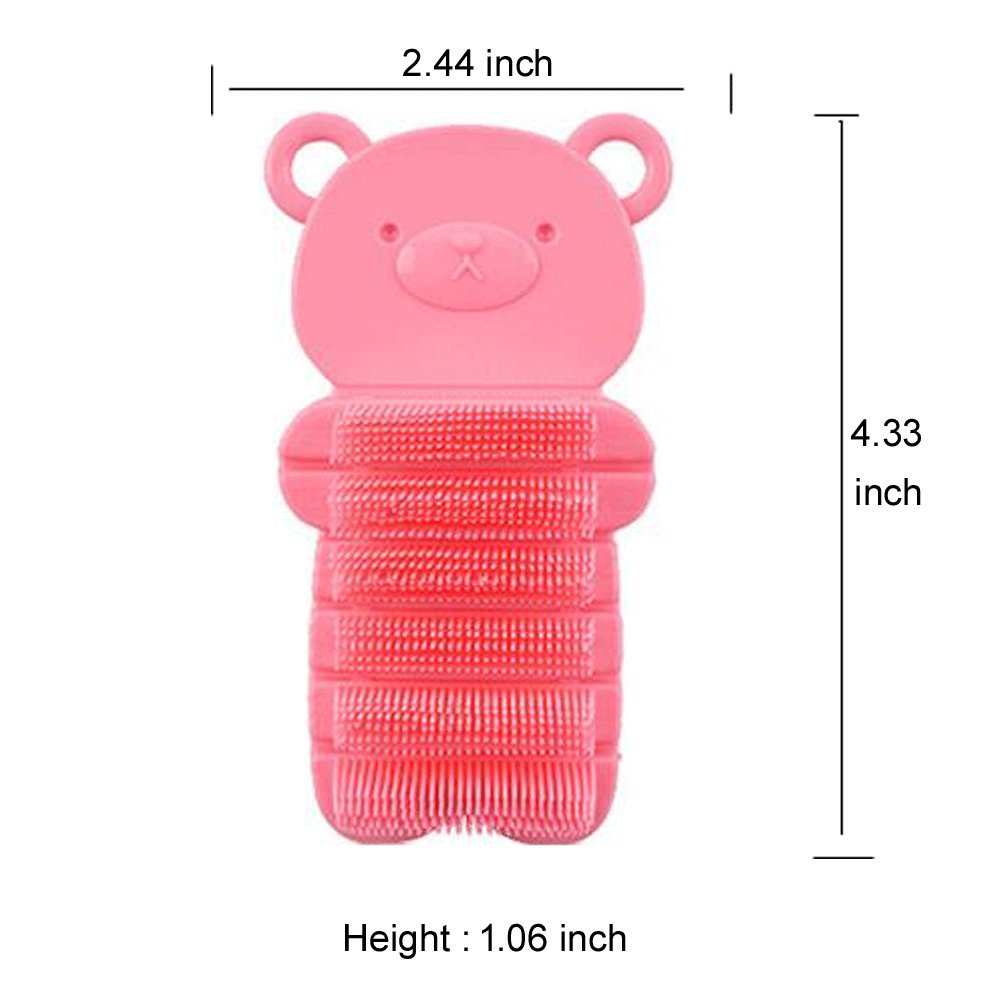 Jinch Nail Scrubber Brush Kids, Finger Nails Scrub Scrubbing Cleaning Brushes With Soft Bristle For Baby Children, Cute Animal S