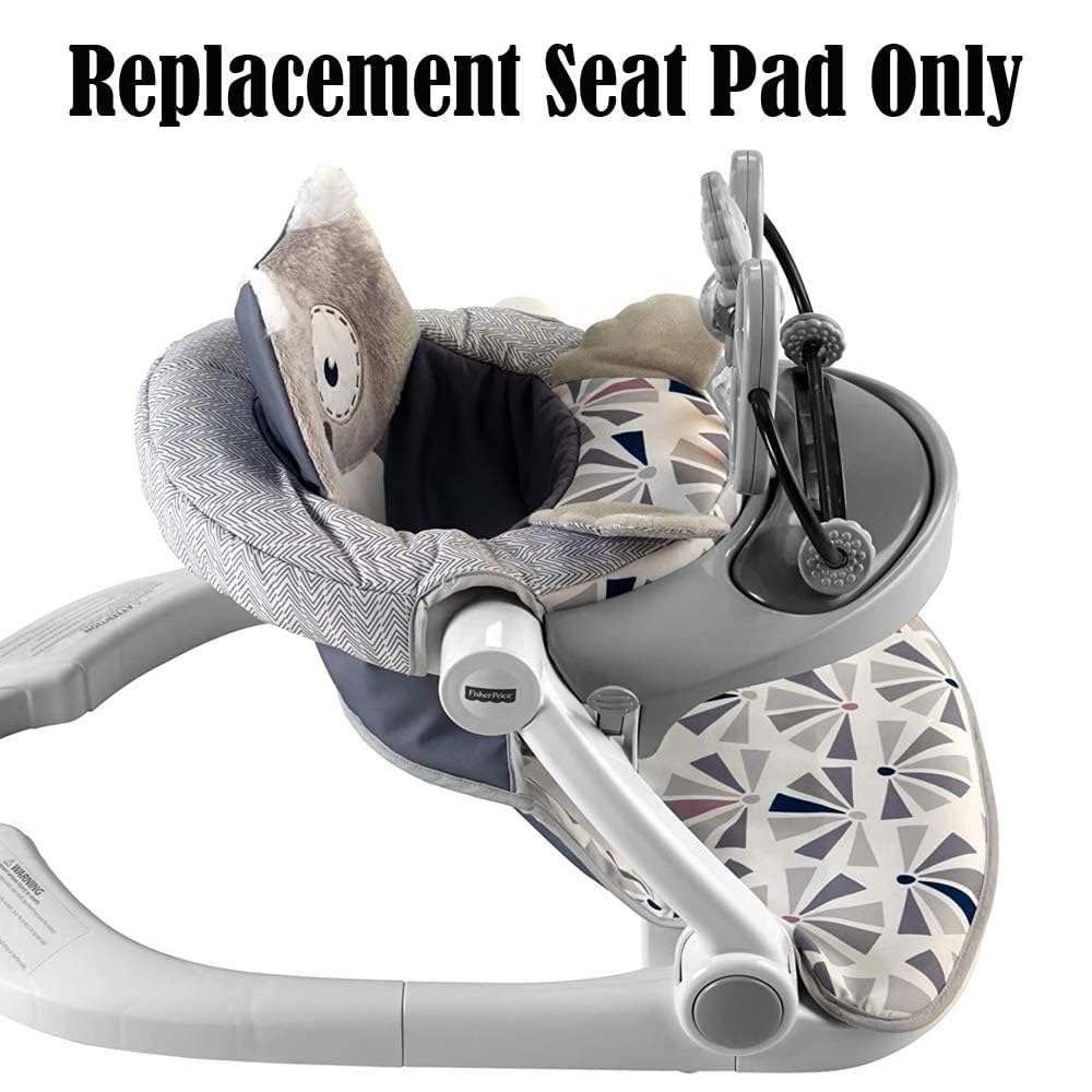 Replacement Part For Fisher-Price Premium Sit-Me-Up Floor Seat With Toy Tray - Fpk63 ~ Replacement Seat Pad ~ Owl Theme