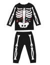 Little Fancy Kids Unisex Boys Girls Kids Skeleton Costume Outfit Pants Set (5T) Black