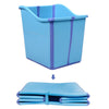 W Weylan Tec Foldable Bathtub Toddler Kid Children Bath Tub Blue