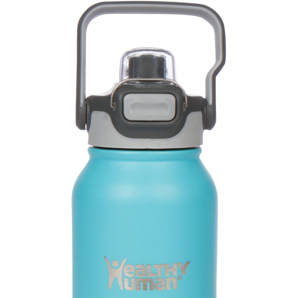 Healthy Human Flip N Sip Lid | Leak-Proof Water Bottles Lid | Dishwasher Safe & Durable Bottle Caps With Snap Metal Clip & Wide