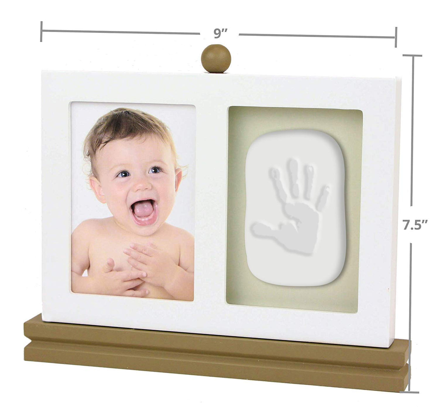 Plushible Bridging Miles With Smiles Casting Kit - Baby Keepsake & Dog Paw Print Kit For Newborn - Inkless Plaster For Foot & Ha