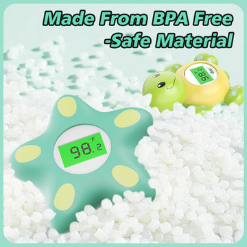 Baby Bath Thermometer, Infant Digital Water Thermometer Safety With 3 Color Backlit And Temperature Warning, Floating Toy For In