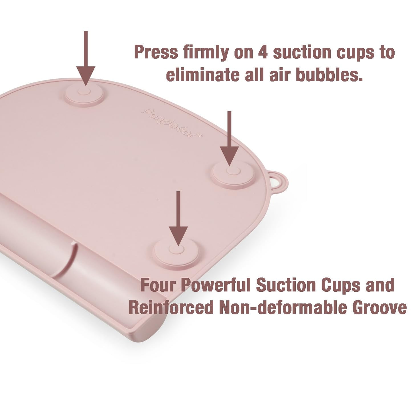 Pandaear Suction Silicone Placemat For Toddlers Kids| Food Grade Toddler Place Mat For Dining Table & Restaurants Baby Eating| B