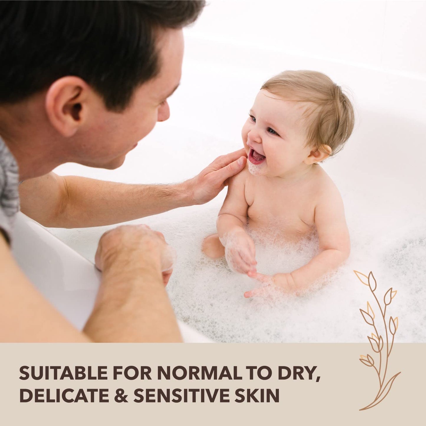 Aveeno Baby Calming Comfort Bath With Relaxing Lavender & Vanilla Scents, Hypoallergenic & Tear-Free Formula, Paraben- & Phthala