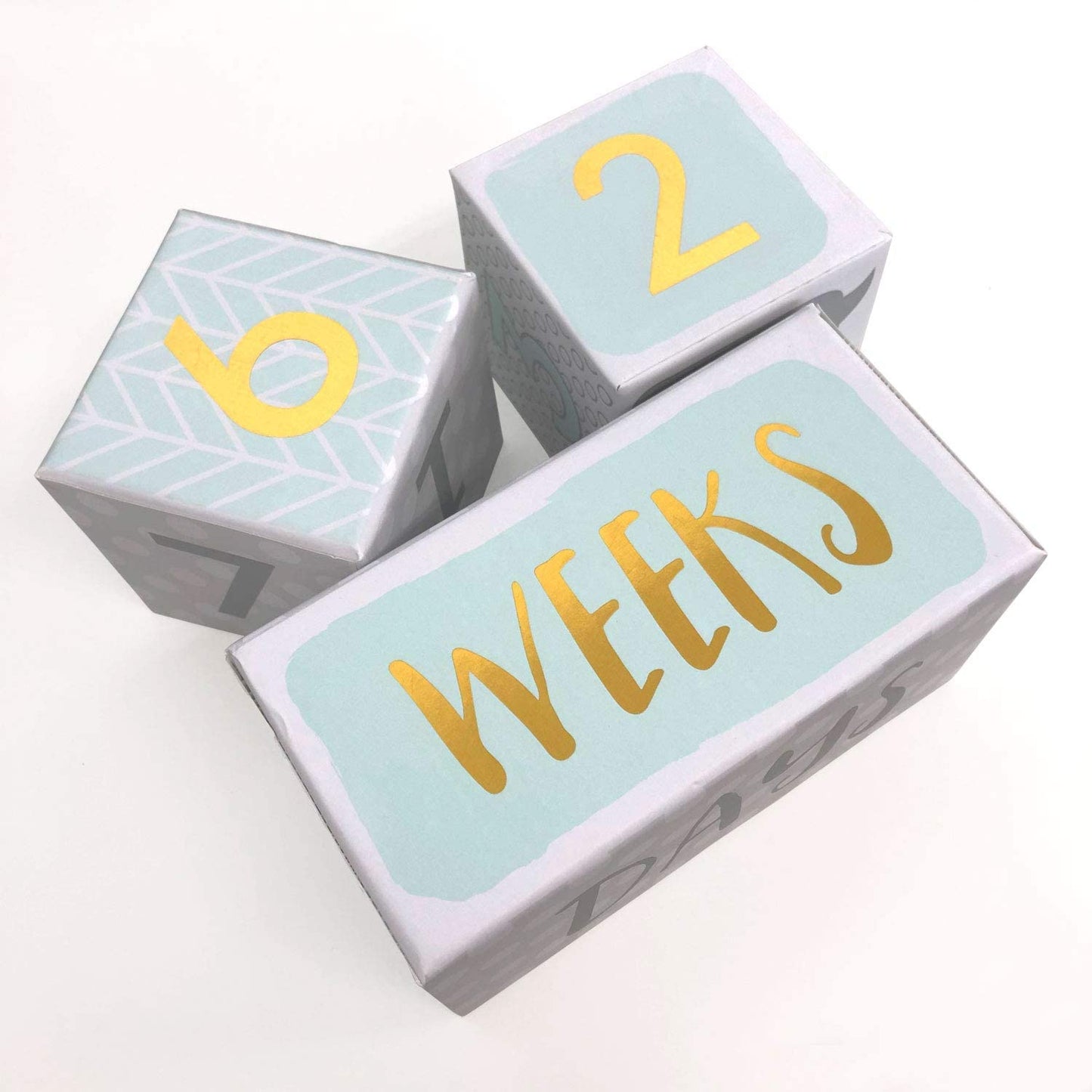 Giftsforyounow My First Milestone Baby Age Blocks