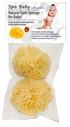 Spa Baby Absorbent Natural Bath Sponge Spa Destinations. Ultra Soft Premium Sea Wool Sponge, Biodegradable, Bath Accessories Bab