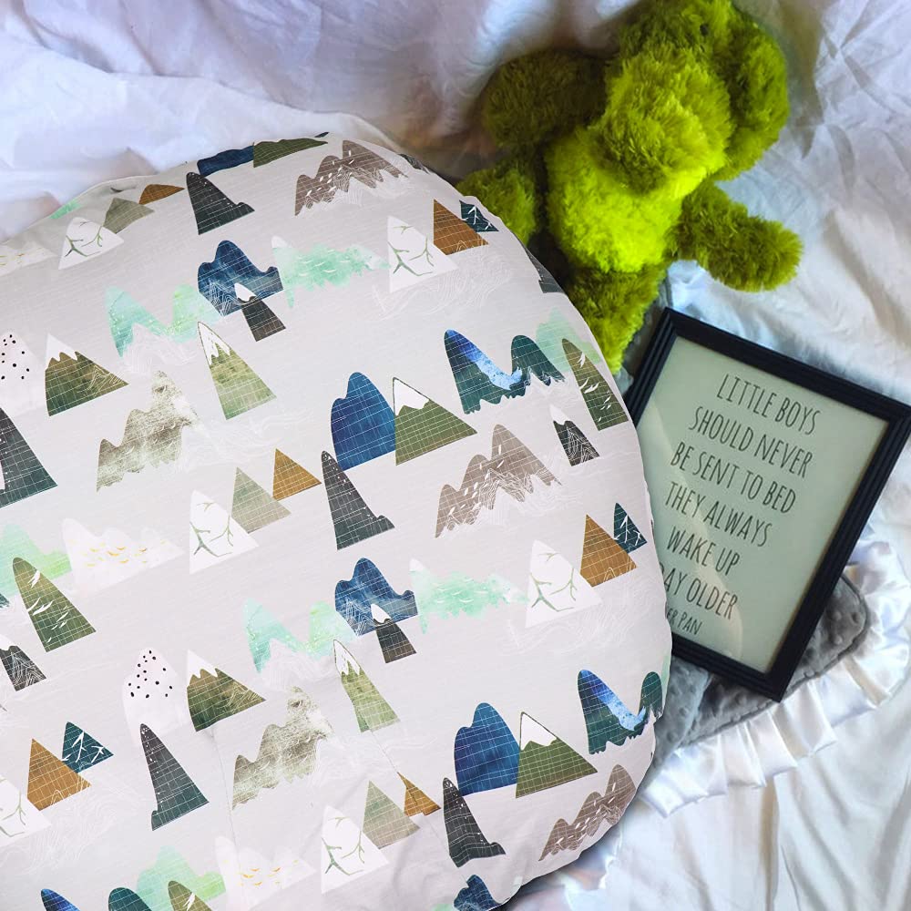 Tanofar Mountains Newborn Lounger Pillow Cover, Lounger Cover For Boys Girls, Snugly Fit Infant Lounger For Baby, Infant Removab