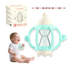 Teething Rattles for Babies 0-6 Months 6-12 Months, Silicone Rattle Teether with Pacifier, Baby Montessori Toys 6-18 Months, Inf