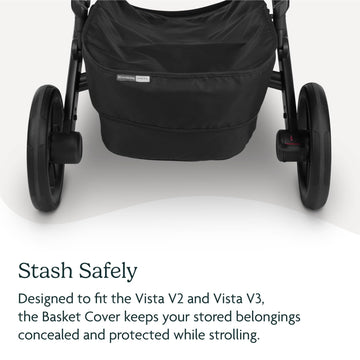 Uppababy Basket Cover For Vista V2 And Vista V3 Strollers - Protects And Conceals Belongings - Easy Attachment And Access - Wate