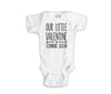 Little Valentine Baby Announcement Onesie, Valentine'S Day Pregnancy Reveal