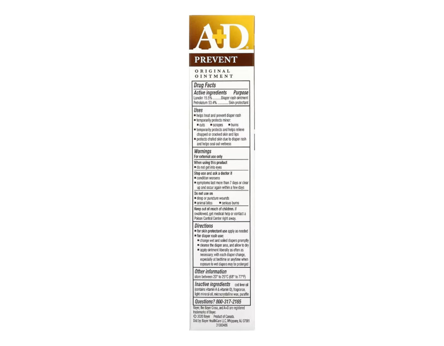 A&D Diaper Rash Ointment & Skin Protectant, Original -1.5 Ounces - 2 Pack