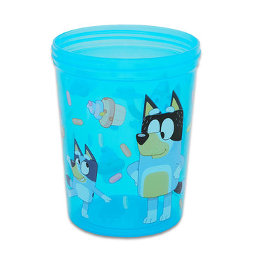 Bluey Sippy Cup Set For Kids - Bluey Drinking Cups Bundle With 2 Bluey Leak-Proof, Bpa-Free Sippy Cups With Lid And Straw Plus S