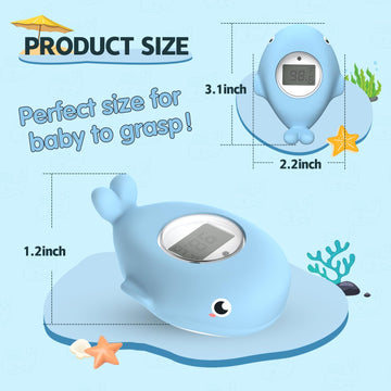 Baby Bath Bathtub Thermometer For Infant - Safety Bath Tub Water Temperature Digital Thermometer - Floating Bathing Toy Gift For