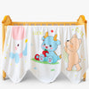 Infantbond By Fareto Super Soft Baby Blanket Muslin Cotton with Cute Cartoon Bear Design | SkinFriendly & Lightweight | 115x1
