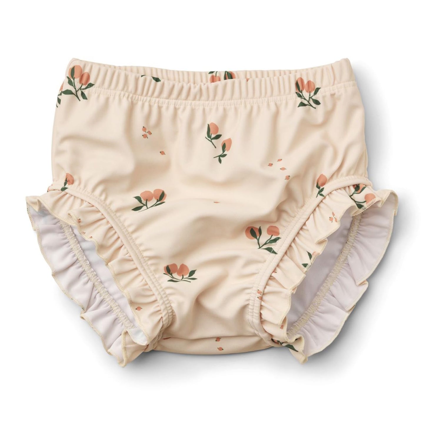 LDIOIF Infant Baby Girls Swim Diapers Washable Reusable Swimming Diaper BPA Free Swimmers Cherry Ruffle Waterproof Swim Pants