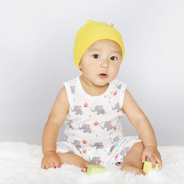 Babysoy Unisex-Baby Newborn O Soy Hat, Cocoa, 6-12 Months