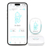 Sense-U Smart Baby Monitor Pro(Long Range) With Arousal Vibration, Audible & App Alerts Anywhere: Tracks Abdominal Movement, Rol