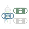 Dr. Brown'S Milestones 100% Silicone Baby Bottle Handles, Wide-Neck, Removable Easy-Grip Transitional Sippy Cup Handles, Light B