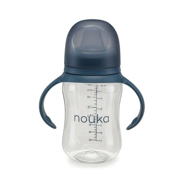 Nouka Soft Spout Tritan Sippy Cup | Leak Proof And Easy Grip | Removable Handles | Bloom