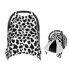 Muishi White and Black Leopard Pattern Print Baby Car Seat Canopy Nursing Cover for Newborn Car Seat Breastfeeding Covers Blanke