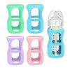 Morlike 4 Pack Silicone Sleeves Fit For 9 Oz/270 Ml Dr. Brown'S Wide Neck Glass Baby Bottle, 100% Silicone Covers Protect Baby G
