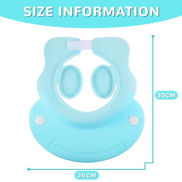 Baby Shower Cap Baby Hair Washing Bath Cap Safe Silicone Protection Bath Cap Soft Adjustable Visor Hat For Protector Head Eye Ea