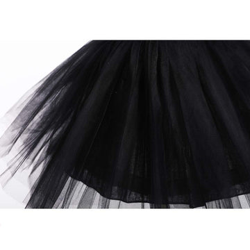 Toddler Girl Baby Lace Flower Sequin Tutu Dress Tulle Pageant Wedding Party Formal Girls Dresses Black 6-12M