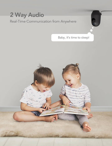 Nooie Baby Monitor, Dog Camera With Phone App, 2K Cat Camera, 360 Wifi Indoor Camera For Home Security, Ai Motion Tracking, Two-