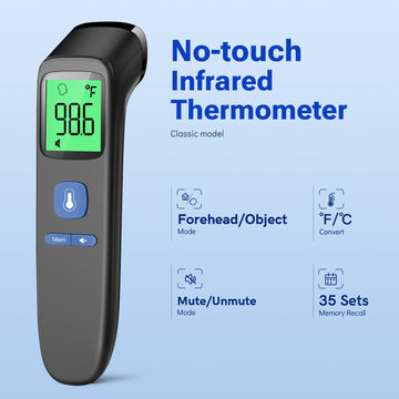 Digital Thermometer For Adults And Kids, Fast Accurate Thermometer With Fever Alarm, 1S Reading & Silent Mode, Easy-To-Use, Fsa