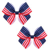 American Flag Hair Bow Clips Patriotic Independence Day Baby Girls Hair Clips 4th of July Hair Accessories Decoration Star and S