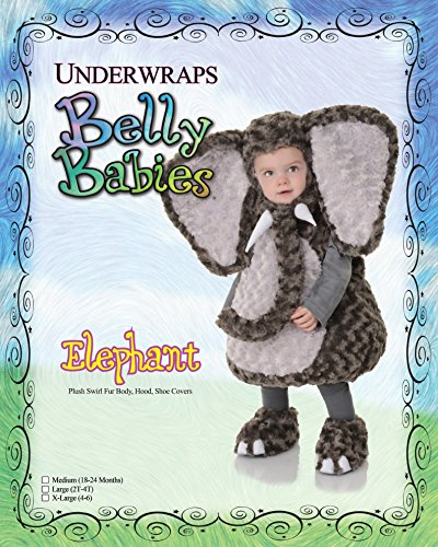 Underwraps Babys Elephant Belly-Babies, Dark Grey, Medium