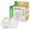 Haakaa Shell Wearable Hands-Free Manual Breast Pump/Milk Collector - Medical-Grade Silicone - Compact, Portable & Discreet - Lea
