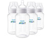 Philips Avent Anti-Colic Baby Bottles, 11Oz, With Flow 3 Nipples, 3M+, 4Pk, Clear, Scy106/04