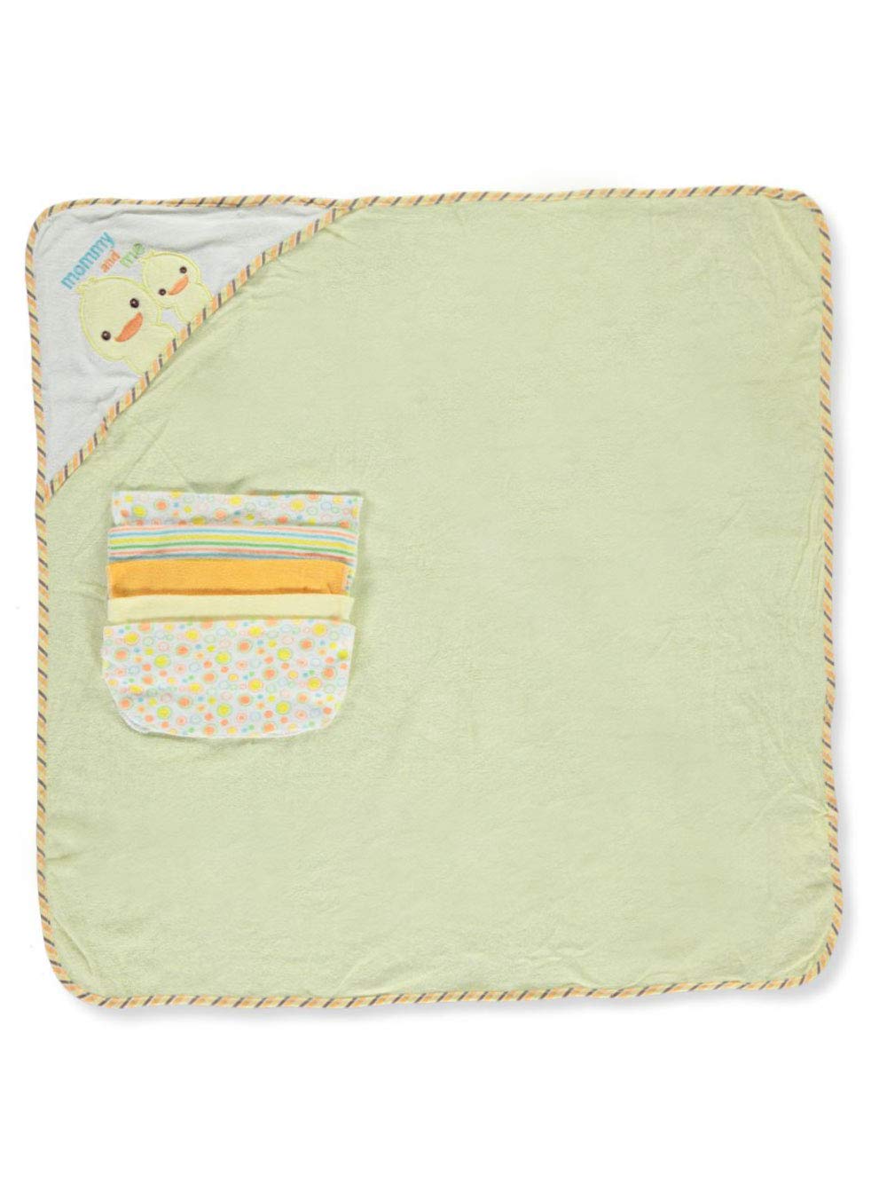 Cribmates Hooded Towel & 5 Washcloths Set